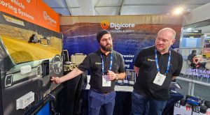 Gagan Singh and Dan Bayley showcasing our interactive IVMS 2.0 board to our visitors at IMARC Sydney 2023